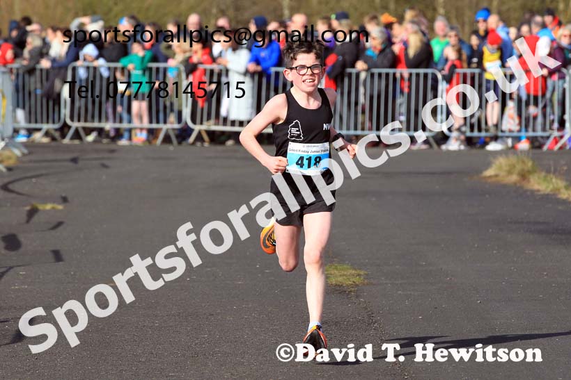Boys and Girls Under-13s 2023 Elswick Harriers Road Relays, Albamarle Barrack Airfield, Ouston, Northumberland. Photo: David T. Hewitson/Sports for All Pics